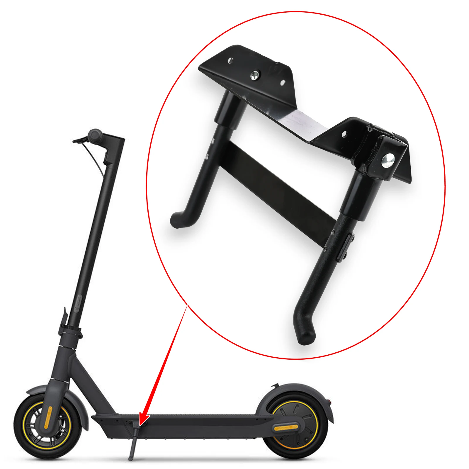 Monorim Foot Support For Ninebot Max G30 G30D G30L Electric Scooter Tripod Double Bracket Parking Kickstand