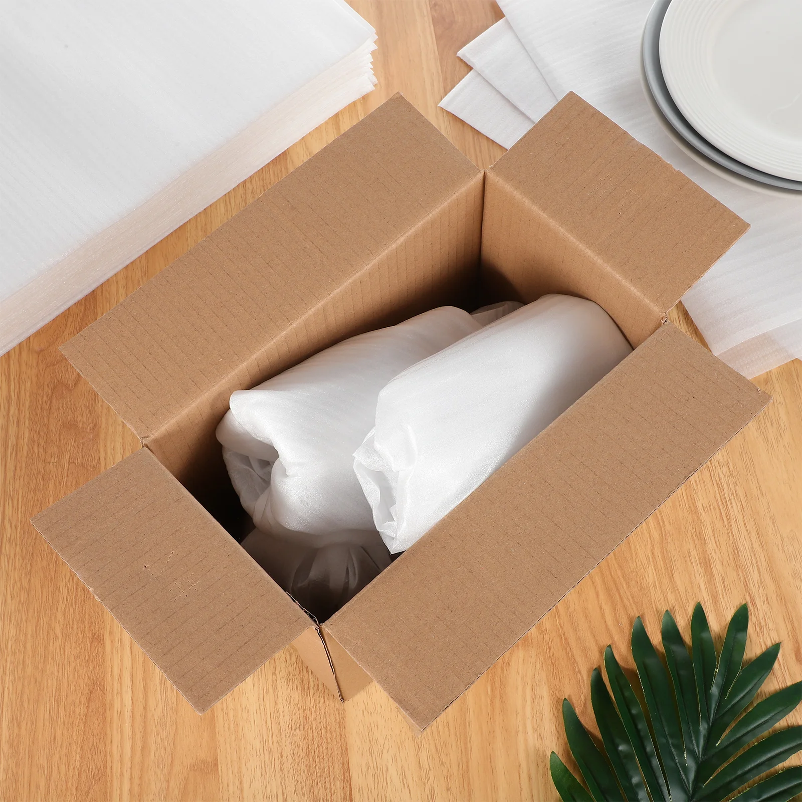 100 قطعة أكياس قطنية مغلفة باللؤلؤ أكياس رغوة سميكة للوحة طبق الأواني الزجاجية التعبئة والتغليف تتحرك حماية الشحن التعبئة #4