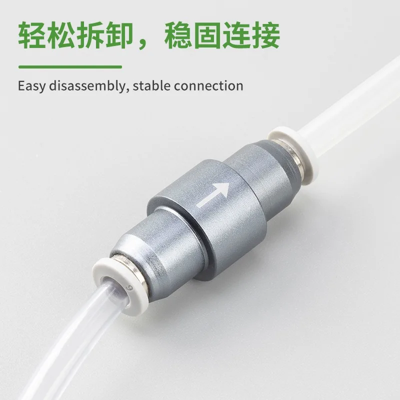 حوض السمك CO2 صمام الاختيار المعدني إدراج سريع 4*6 مللي متر CO2 أنبوب الغاز صمام الاختيار مولد CO2 صمام تخفيض الضغط الملحقات #5