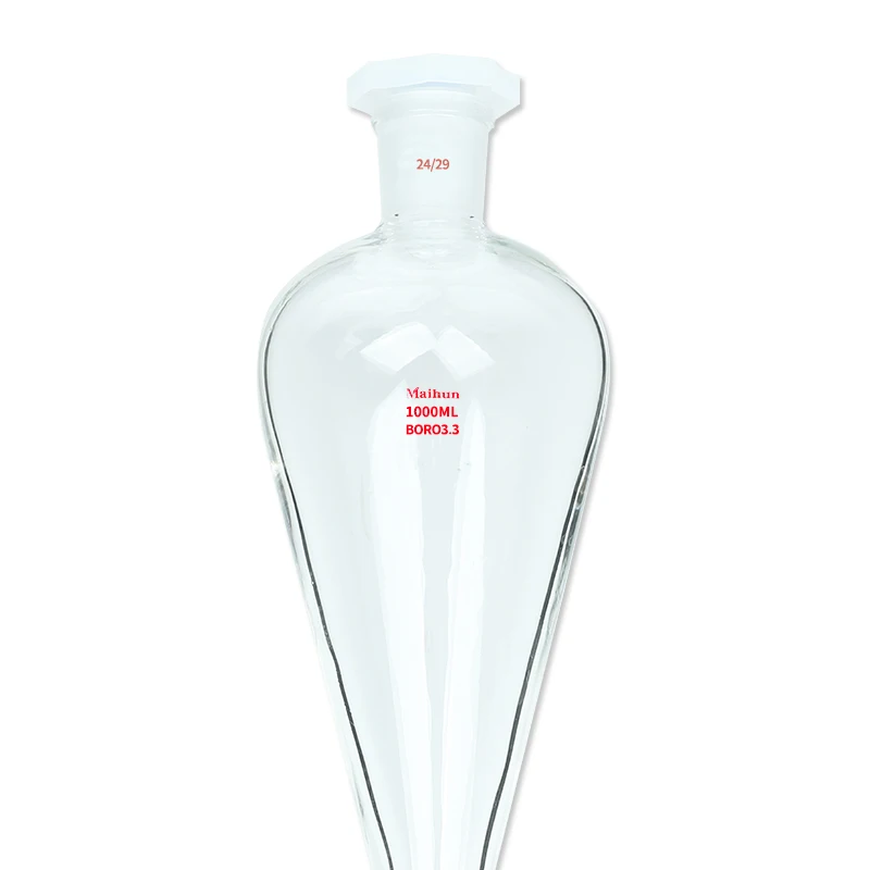 Factory Direct Sale Labs 500ml Glass Separating Funnel with Glass Stopcock