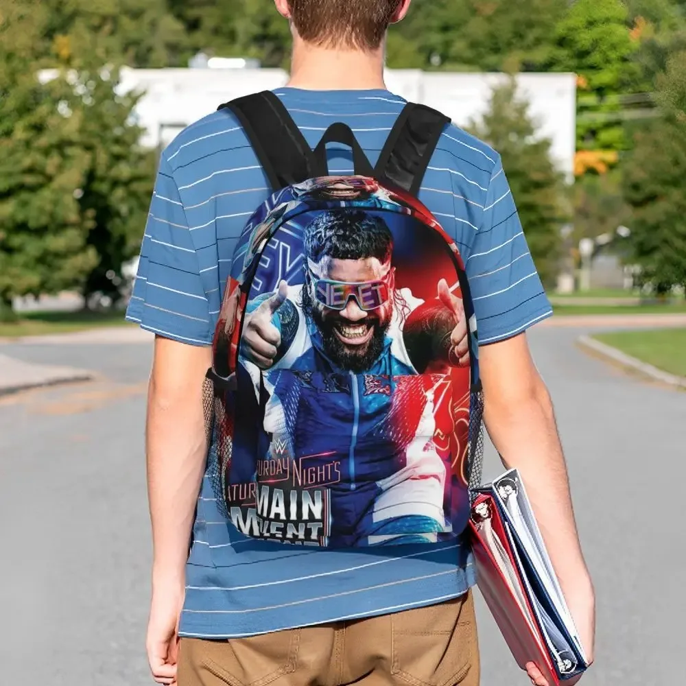 

Jey Uso Yeet Backpack Logo Backpack Fashion Shopping Bag Vintage Bags Personalized School Backpack for Students