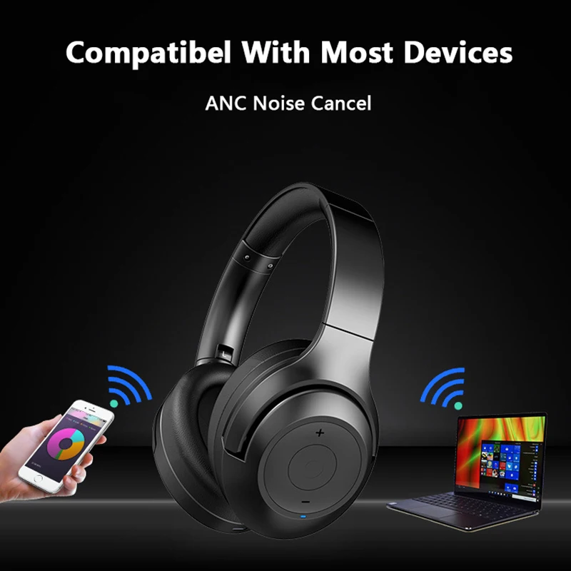 Imagem -04 - Bluetooth 5.1hifi Bass sem Fio Auscultadores Aptx-hd Adaptive Headconjunto com hd Mic App Ativo Cancelamento de Ruído Fone de Ouvido Esportivo Aptx