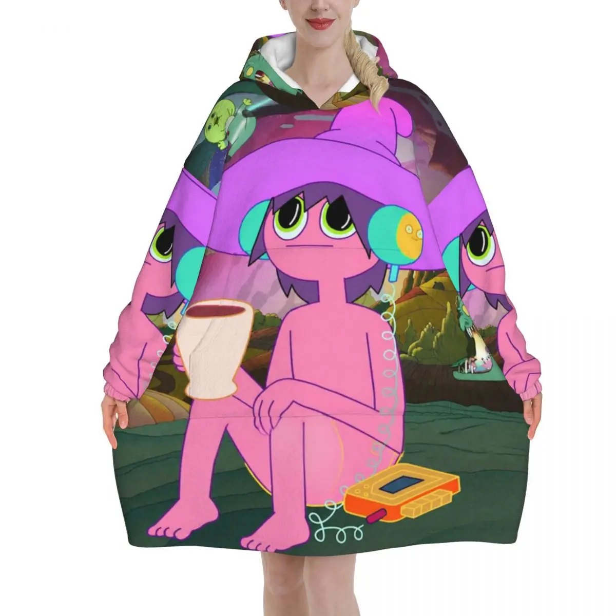Midnights Gospes Blanket Hoodie Oversized Wearable Sweatshirt Blanket Warm Gifts for Women Girls Girlfriend