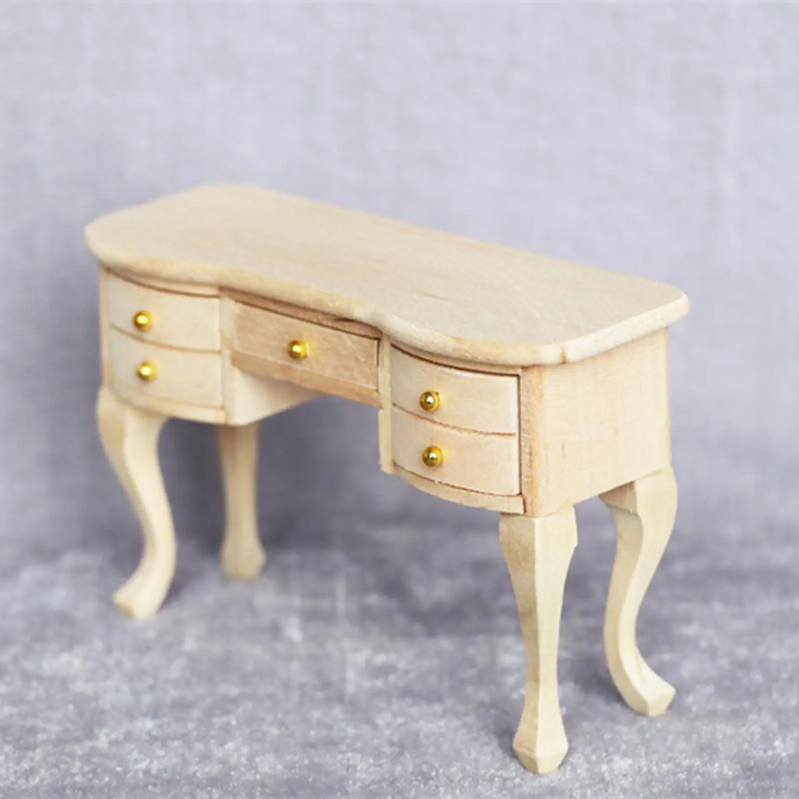 Maison de poupée Miniature non peinte, modèle de bureau pour maison, chambre à coucher, salon, 1/12