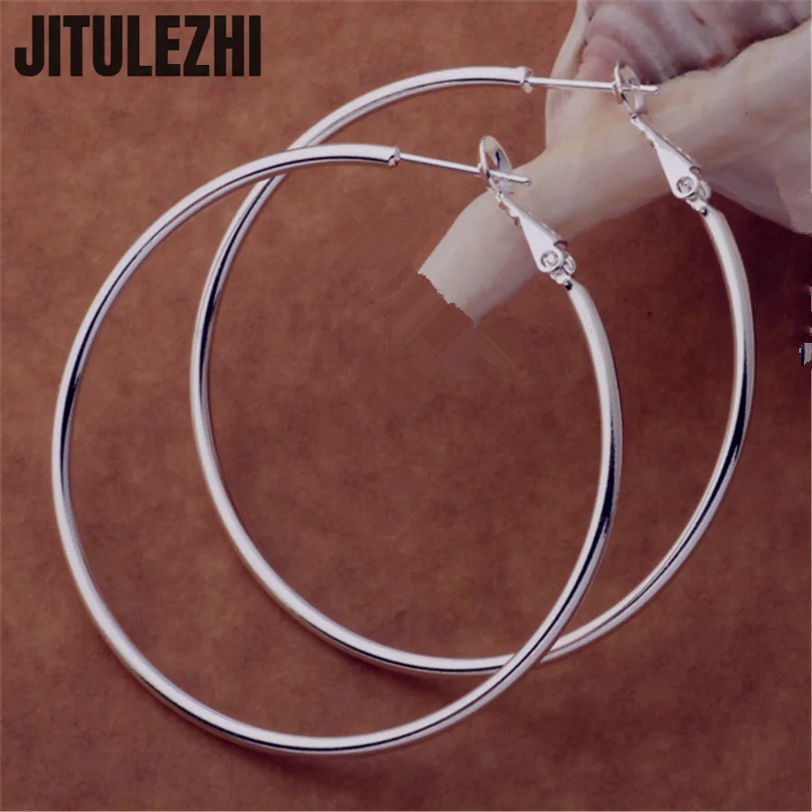 Женские серьги из серебра 925 пробы, 8 см Женские серьги из серебра 925 пробы, 8 см