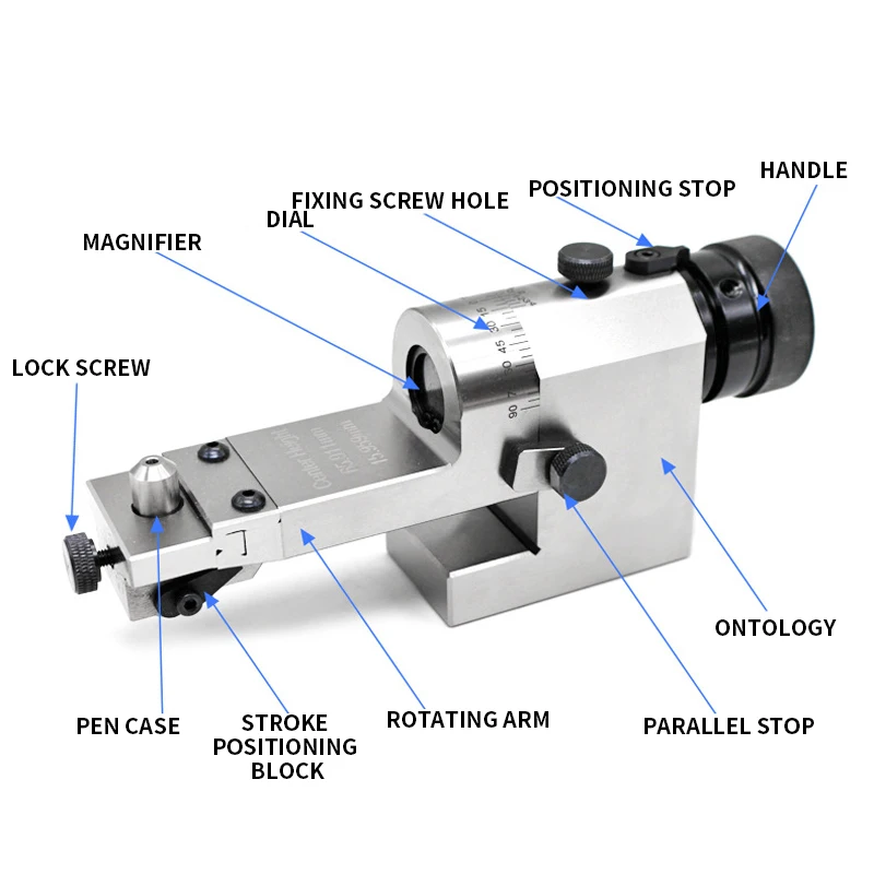 Universal Perspective Attachment for Grinding Machines, KT50 Grinding Wheel Dresser