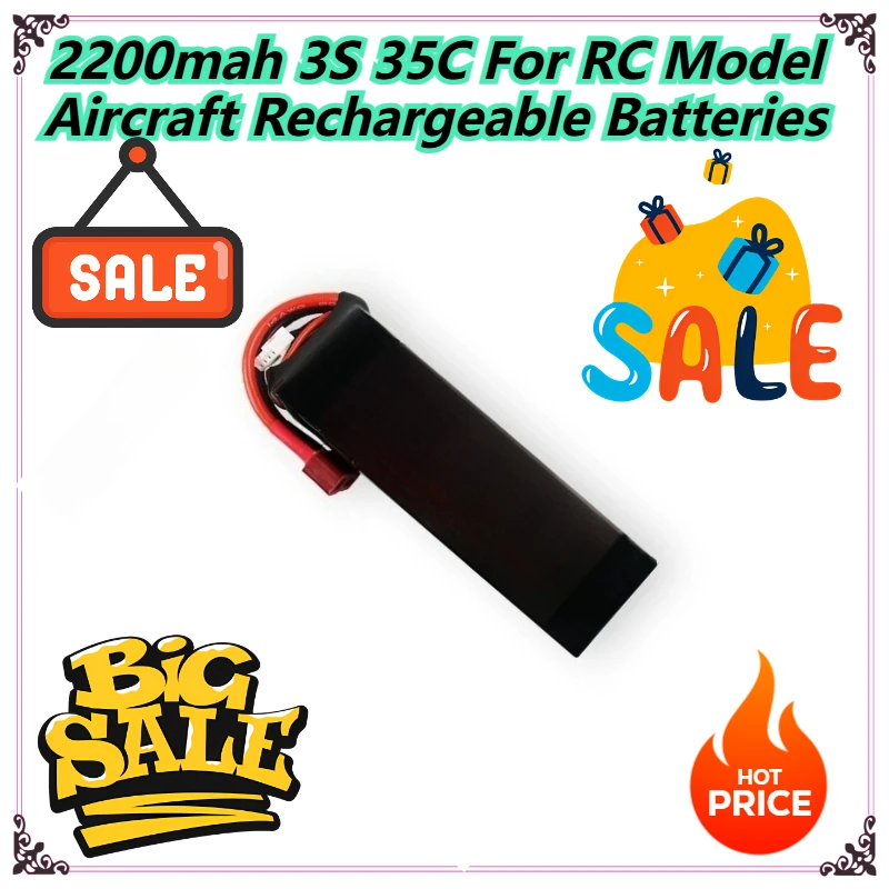 

2200mah 3S 35C For RC Model Aircraft Rechargeable Batteries