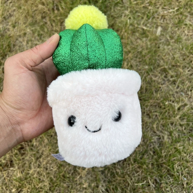 15cm 선인장 화분에 심은 식물 플러시 장난감 선인장 공 작은 장식 항목 Kawaii 인형 어린이 생일 및 크리스마스 선물
