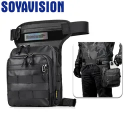 Multifunction Motorcycle Drop Leg Bag Waist Bag 3L Thigh Belt Hip Bum Outdoor Riding Hiking Travel Fanny Pack Chest/Shoulder Bag