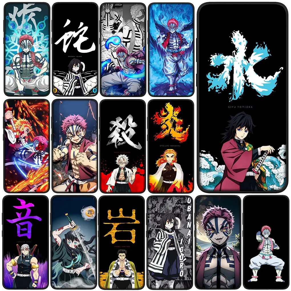 Obanai Demon Slayer Akaza Nezuko Tanjirou Phone Cover Case for Motorola Moto E32 G30 G50 G60 G40 G51 G52 G41 G42 G22 G71 E7 G100