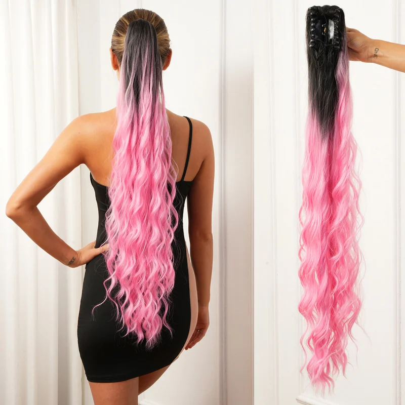 

Европейская и американская женская модная заколка-краб для волос, розовая, цвет «допамин»