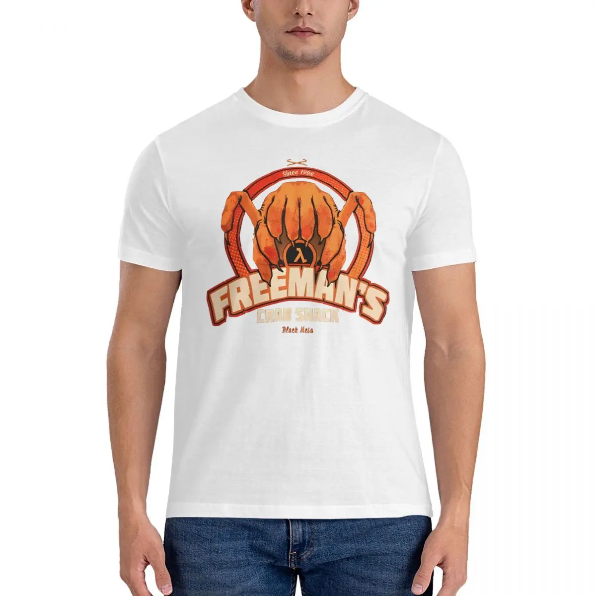 Freeman's Crab Shack T Shirts  Cotton Fashion for Male T-Shirts O Neck Half Life Tee Shirt Short Sleeve Tops Graphic Printed