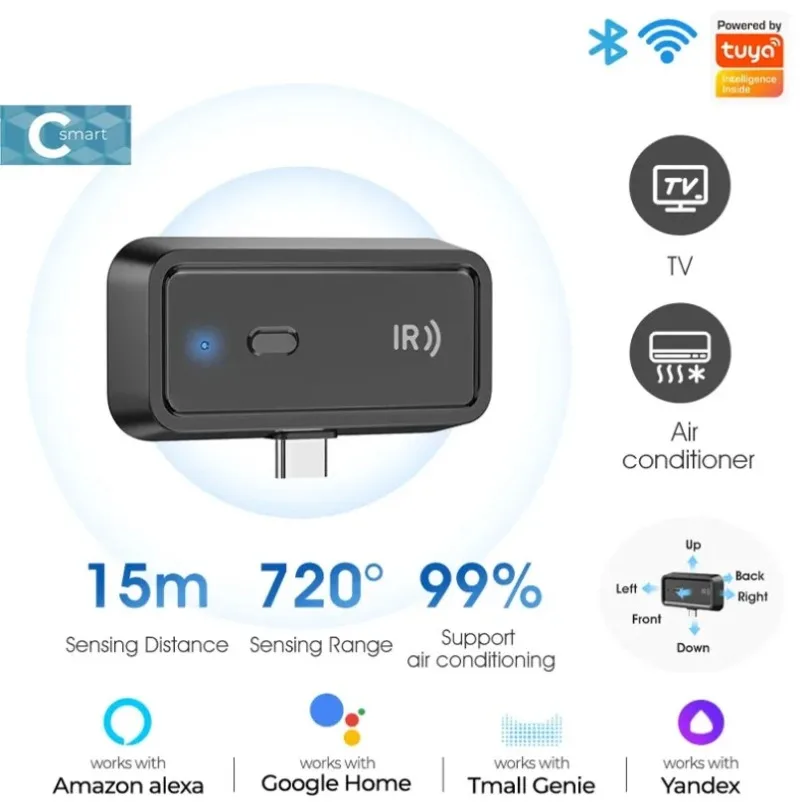 Tuya WiFi IR Remote Control Smart Home Infrared Remote Controller For TV Conditioner DVD Support Alexa Google Home Voice Control