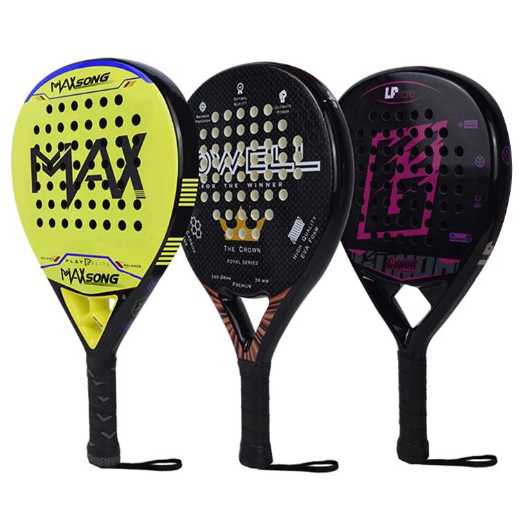 FOR  Custom Your Own Design Printed Logo Paddle Rackets 3K/12K/18K Carbon Fiber Padel Tennis Racket