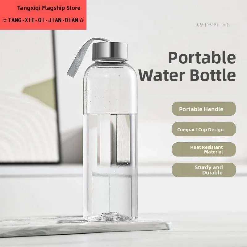 Portable Plastic Outdoor Sports Water Bottle Travel Cup Student Space Cup Bicycle Water Cup Geometric Pattern Office Ladies