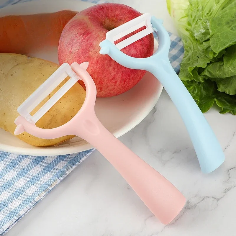 Cuchillo de cocina multifunción, pelador de frutas, pelador de patatas, melón y fruta, raspador de cerámica