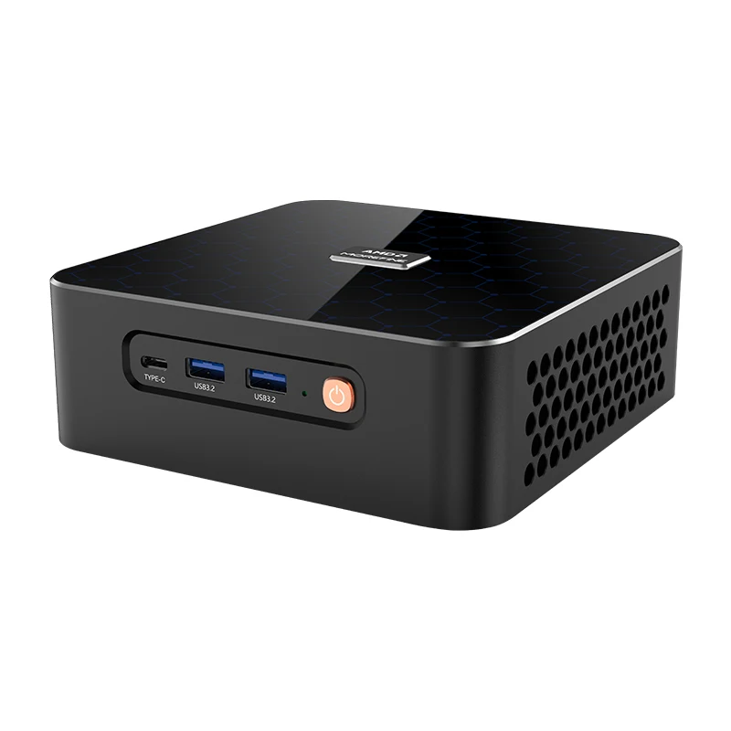 Imagem -02 - Helorpc-usb Desktop Mini Gaming Computer Dual Lan Ddr5 m2 Nvme Suporte Windows 10 11 Linux Tipo-c Bluetooth Wifi6 16g 512g