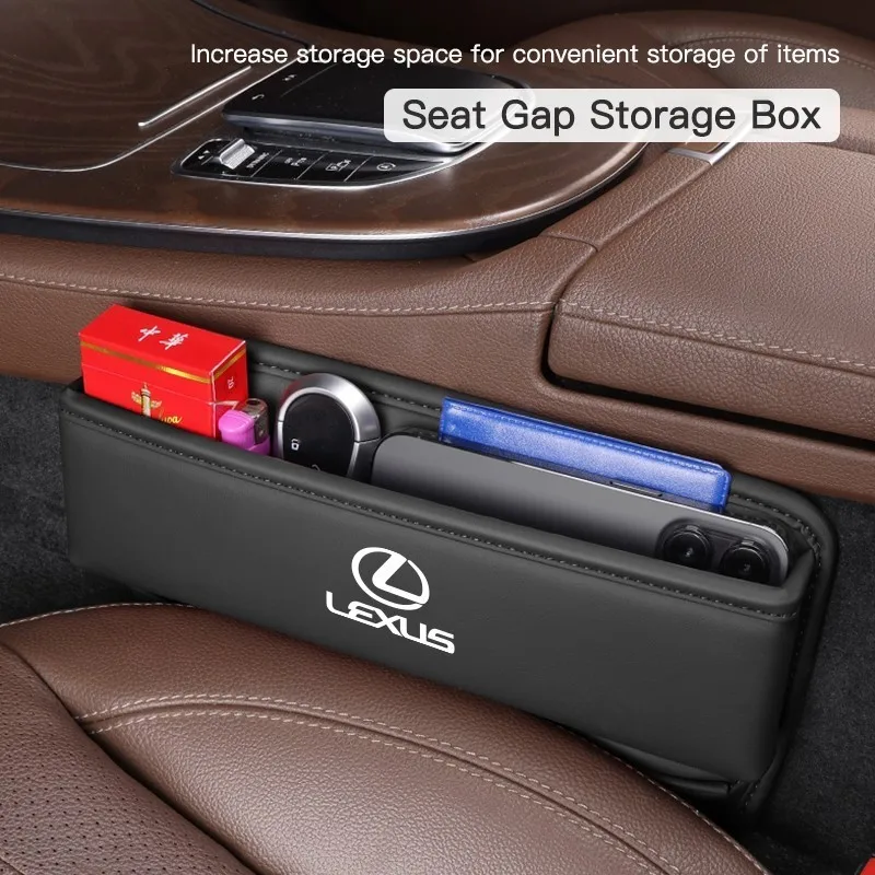 اكسسوارات السيارات مقعد الفجوة المنظم صندوق مانعة للتسرب حقيبة التخزين لكزس F SPORT CT ES GS NX IS250 CT200h IS300h ES300h ERX400h #6