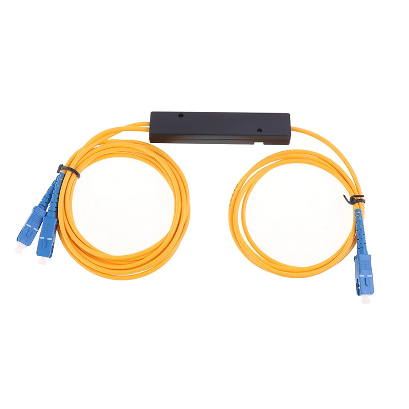 PLC Splitter SC APC 1X2 PLC Singlemode Fiber Optical Splitter SC/UPC PCL Splitter Internal Computer Cable Sleeve