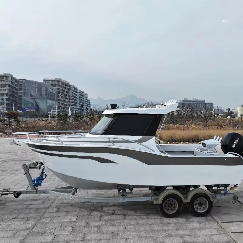 Aluminum Welded Fishing Boat Center Cabin Sydney  Show Allheart Fishing Aluminum Cabin Boat with Fishing Equipment