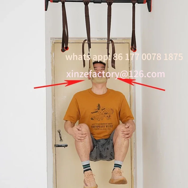 Customizable Leather Suspension Neck Strengthening Stretch Frame Home Outdoor Correction Neck Joint Adjustable Sling Cervical