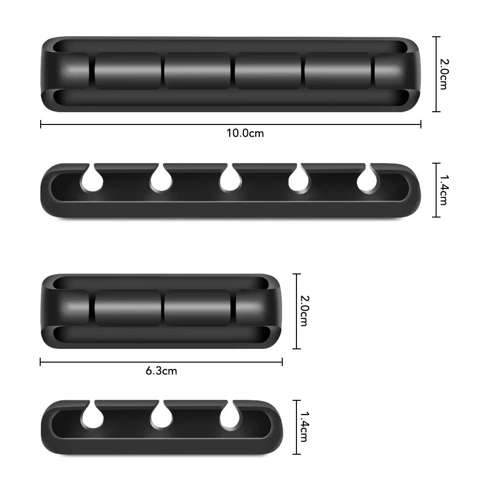 1PC Multipurpose Car Desk Desktop Wall Round USB Wire Cord  Retainer Clamps Collation Management Cable Holder Clip Organizer