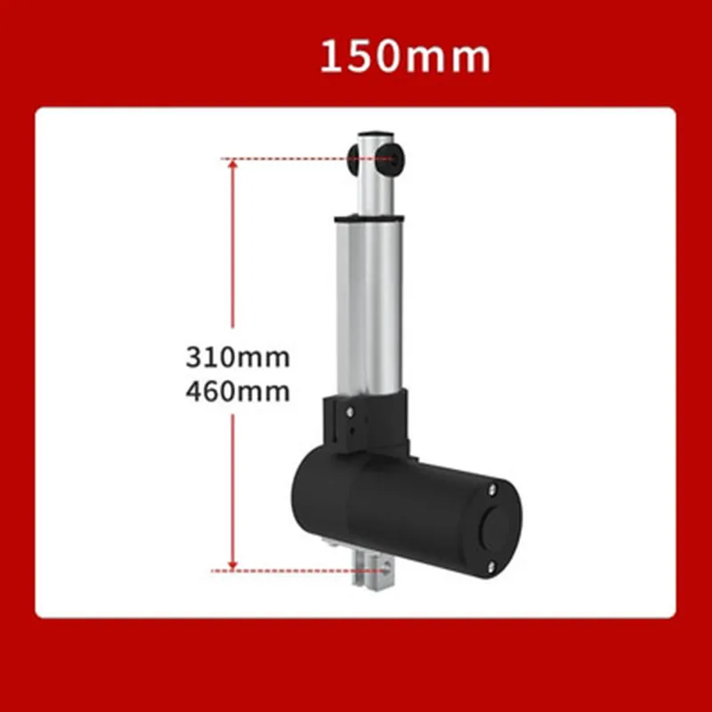 Stroke 150mm DC12V 24V Linear Actuator Large Thrust 3000N~6000N Electric Push Rod Motor for Lifting Platform or Massage Bed