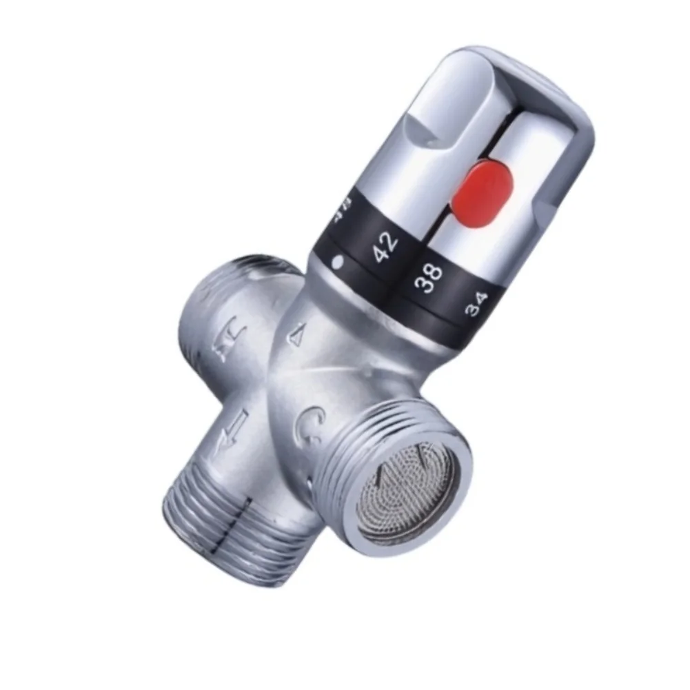 Rust Resistant Mixing Valve Thermostatic Mixing Valve 3-Way Pipeline Design Thermostatic Mixing Valve Compact Body Structure