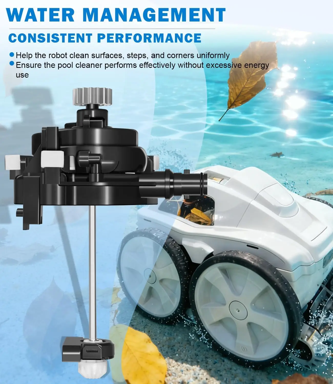 MX R0837200 Engine Assembly with O-Ring Replacement for Polaris Quattro Sport / P40 Pressure Side Automatic Pool Cleaner
