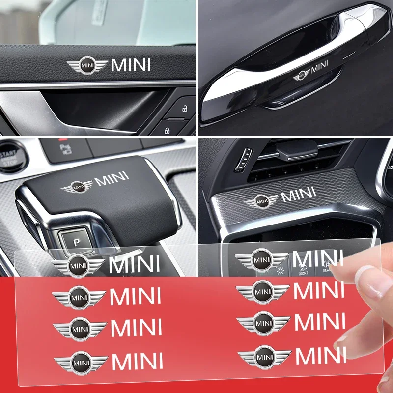 Car Steering Wheel Door Handle Car Interior Sticker For BMW MINI Cooper One JCW Clubman Countryman R55 R56 F55 F56 R57 R58 R59