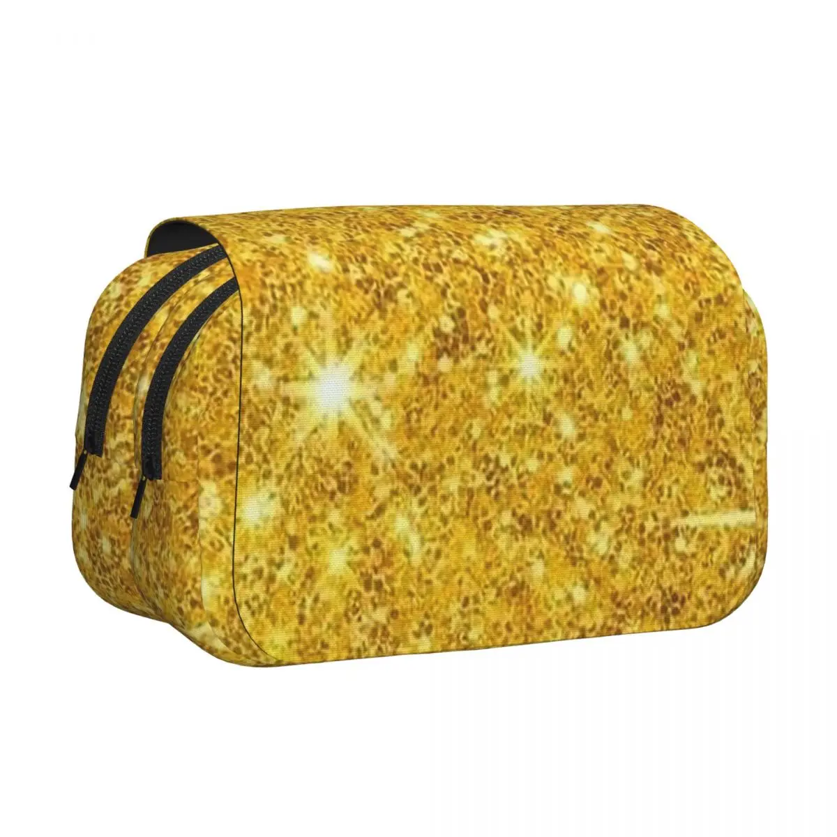 Gold Glitter Pencil Cases Pen Holder Hard Shell Leather Big Capacity Pen Box Pencil Bag for Studen Gifts
