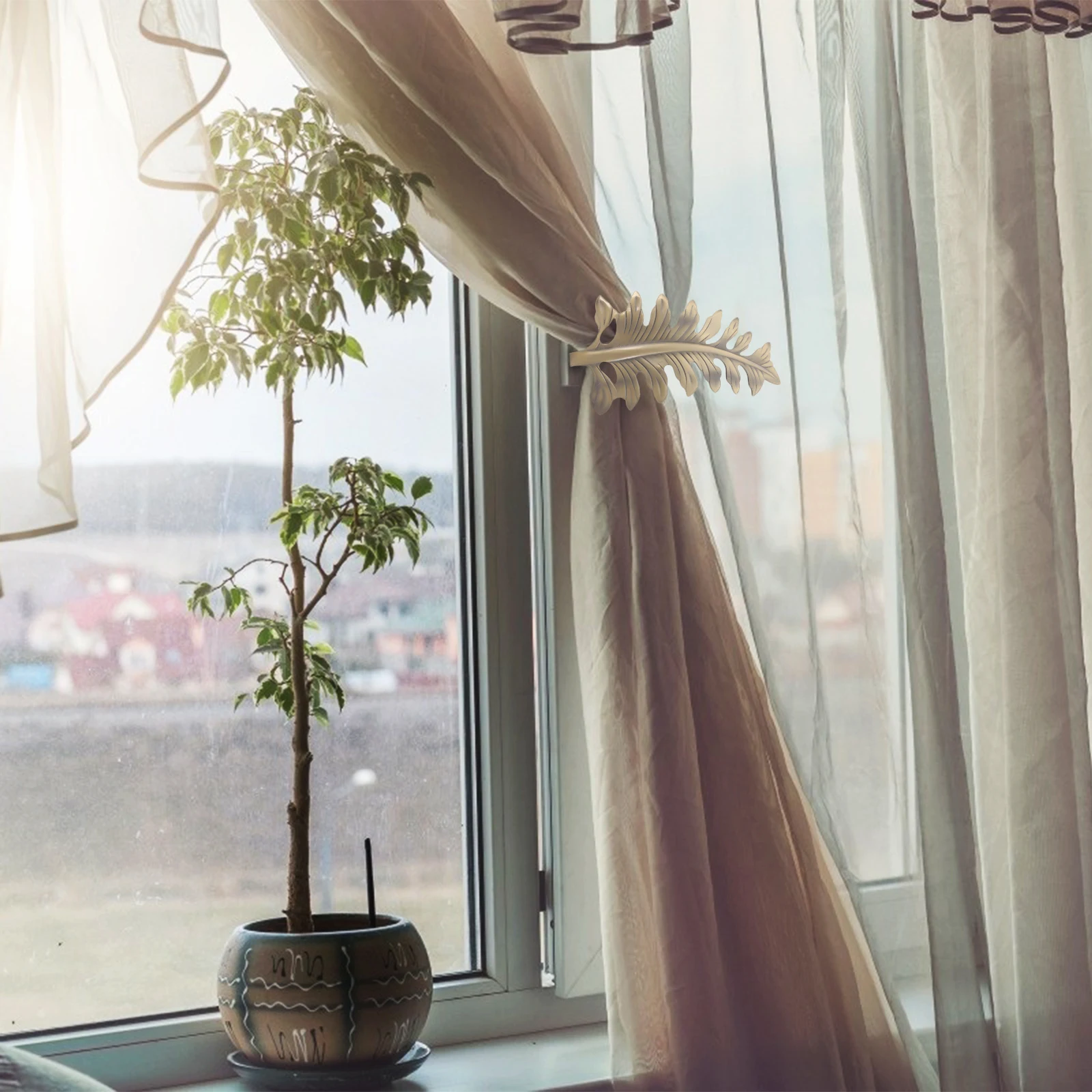 

Iron Big Leaf Curtain Wall Hook Holdback For Living Room Bedroom Bathroom Kitchen Decorative Drapery Hardware Clip