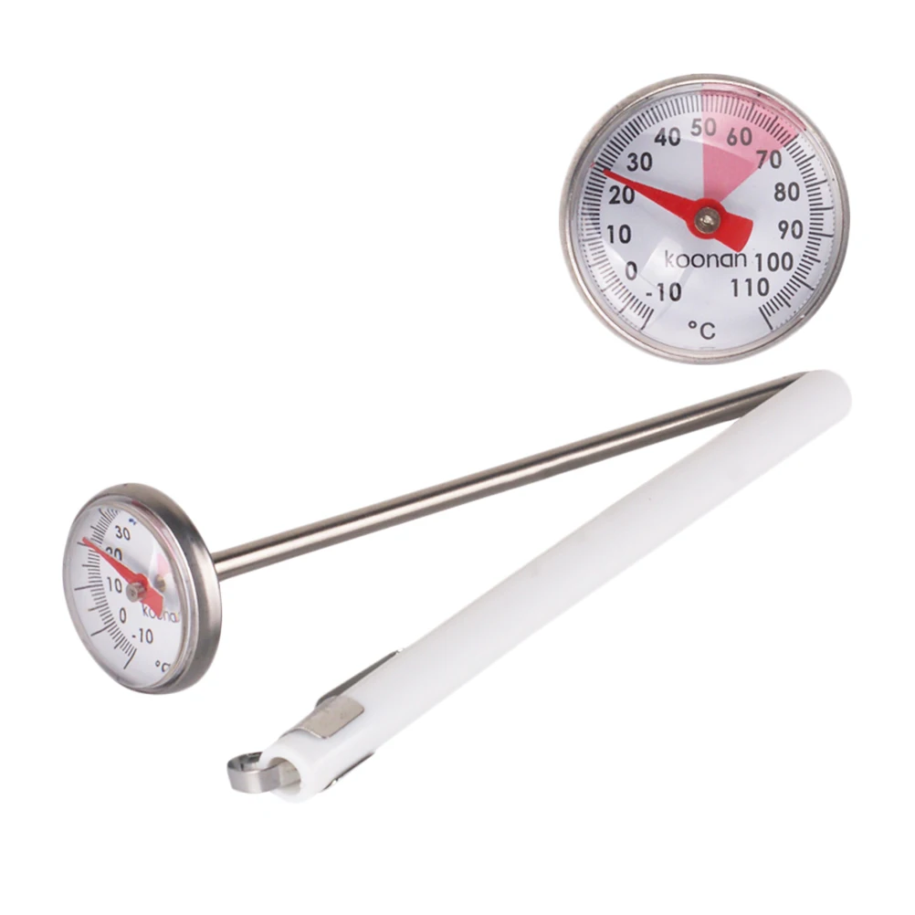 

Milk Powder Thermometer Portable Feeding Bottle Thermometer Durable Water Thermometer Temperature Measuring Tool for Baby (White