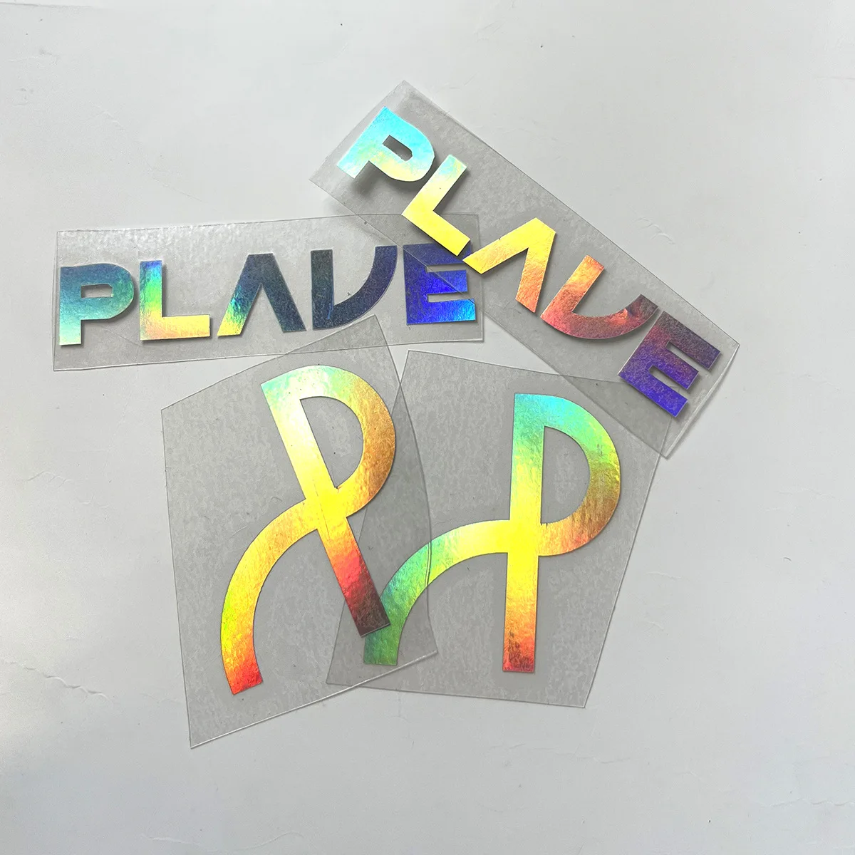 KPOP PLAVE Laser Letter Sticker YEJUN EUNHO BAMBY NOAH HAMIN PLave LOGO Printed Phone Notebook Guitar DIY Stickers Fans Gift