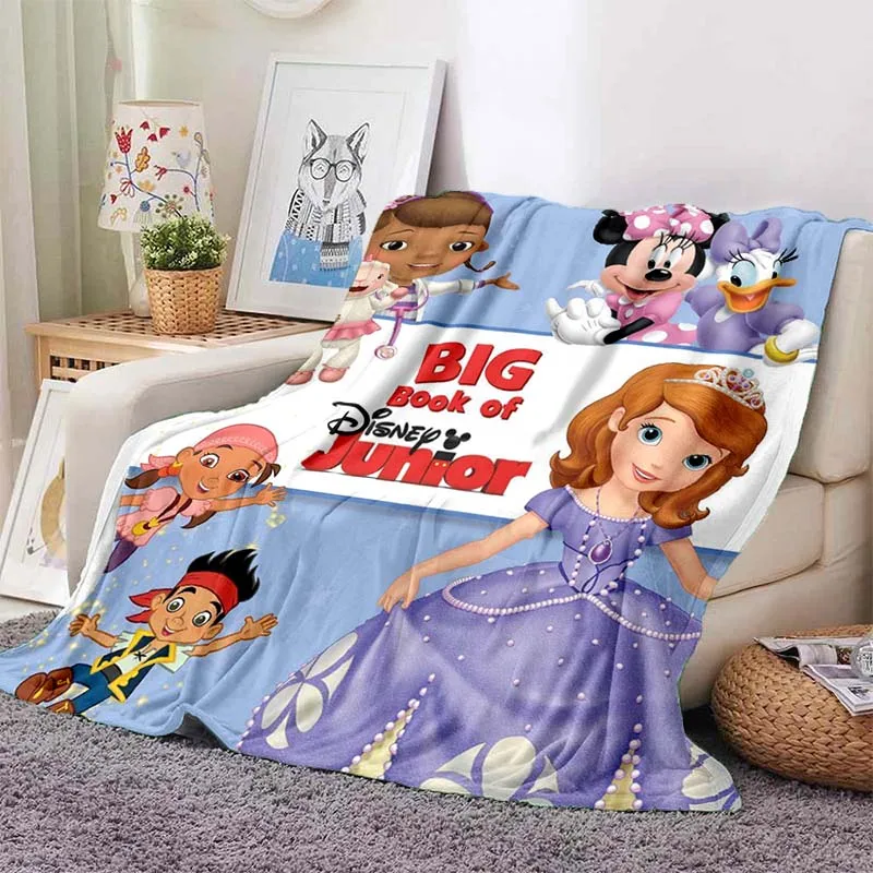 

Cute Cartoon Disney Princess Sofia The FIRST Blanket Children's Soft and Comfortable Lunch Wool Blanket Portable Camping Blanket