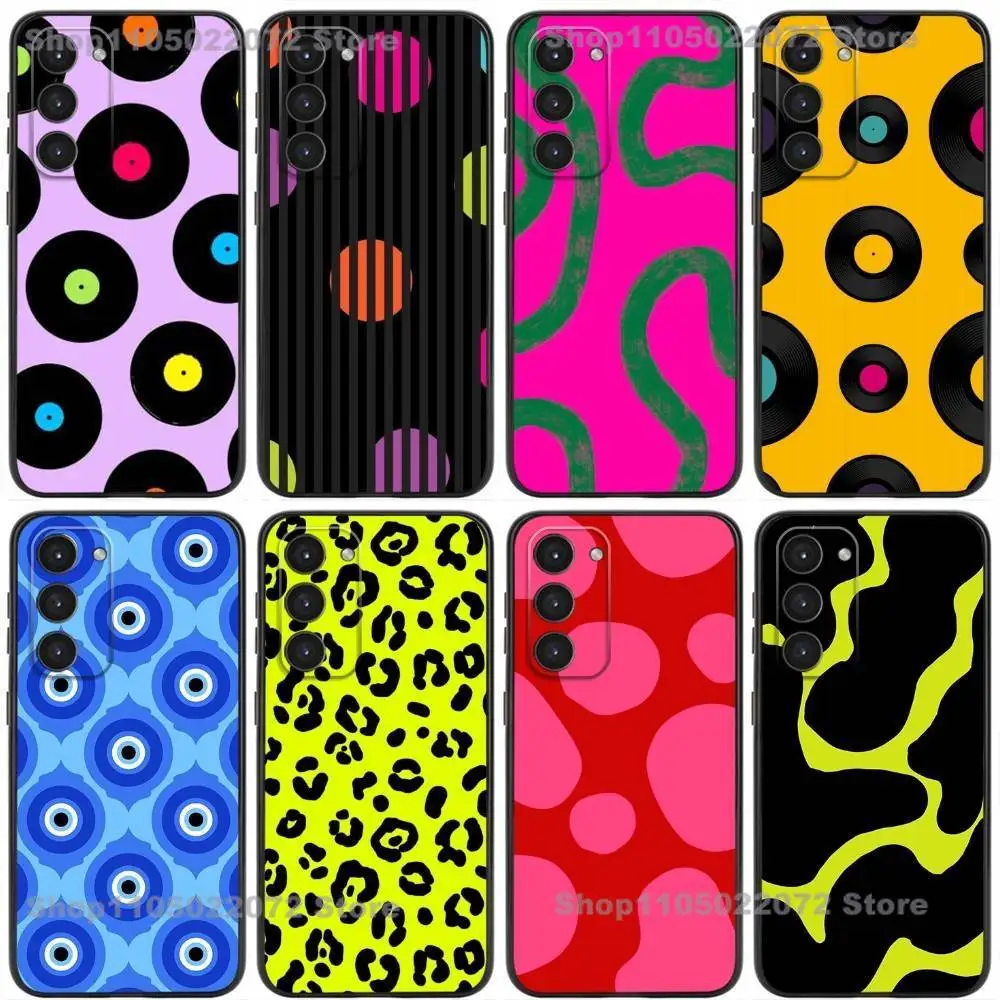 

colorful funny creative Phone Case For Samsung Galaxy A32,21s,22,31,52,53,72,73,Note20,8,9,10 Soft Silicone Black Cover