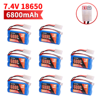 7.4V 5000mAH Tamiya Plug Li-ion Batery with 2S for  remote control helicopter Car Tank Boat Toy 7.4V 18650 Toy Lipo battery