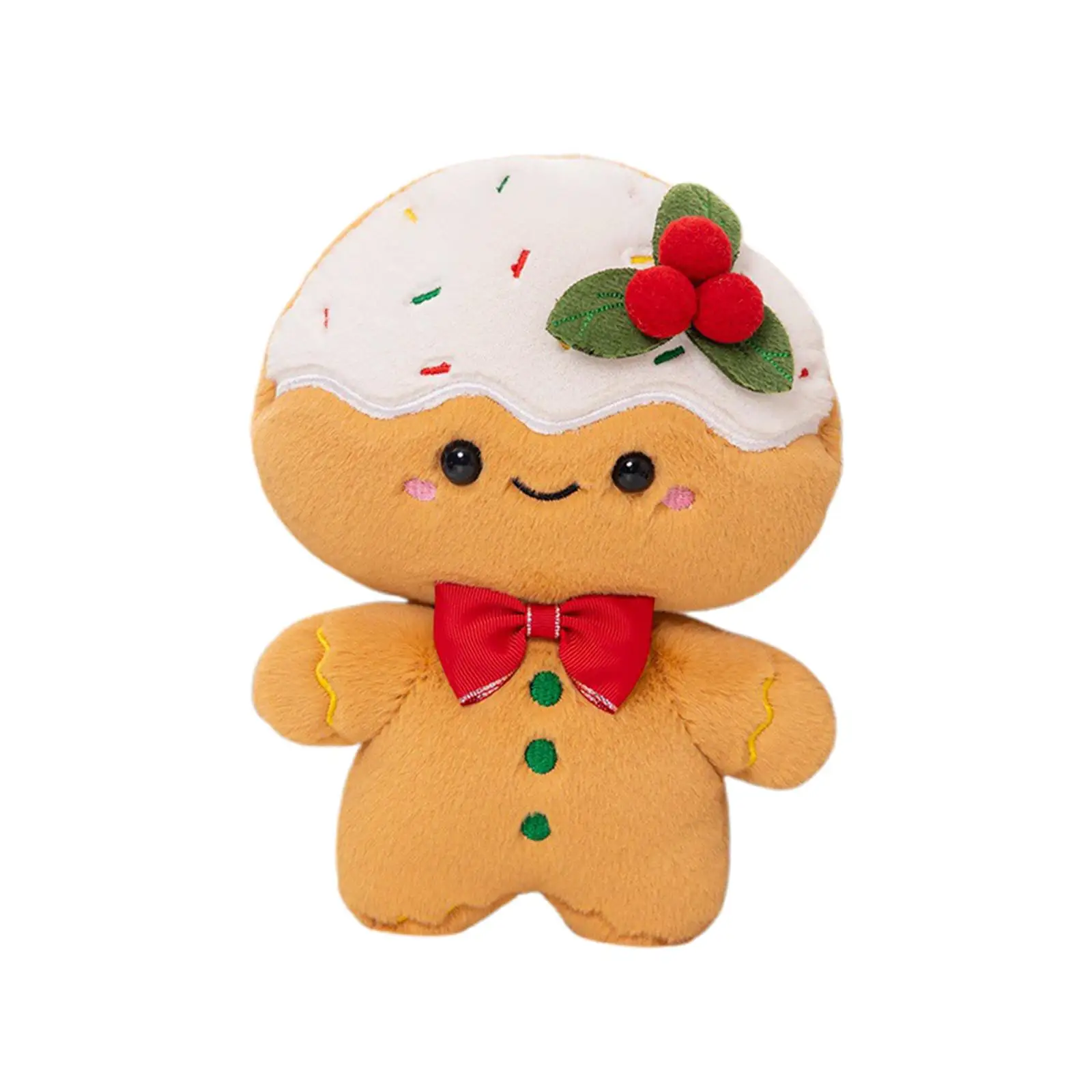 Gingerbread Plush Toy, Soft Toy Cute Cuddly Doll Stuffed Animals for Children, Girls Anniversary Gifts Christmas Tree Gifts