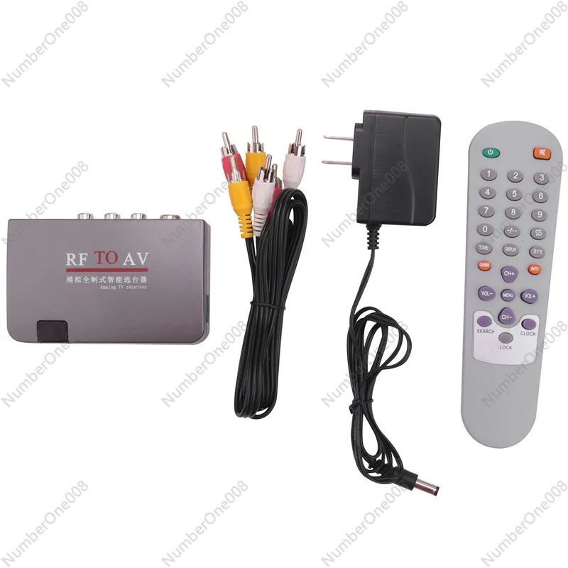 RF to AV Converter,Channel Selector,Booster,Cable TV to Projection TV,Video Port Supports Full System AC110-240V US Plug