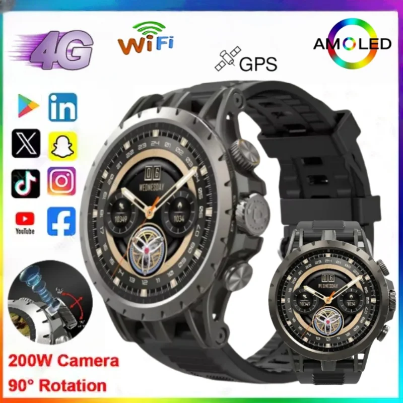 

1,43-дюймовый экран, разрешение 466*466, новые умные часы Q85 с полной сетью 4G Android, видеовызов с GPS, WIFI, 5-мегапиксельная камера