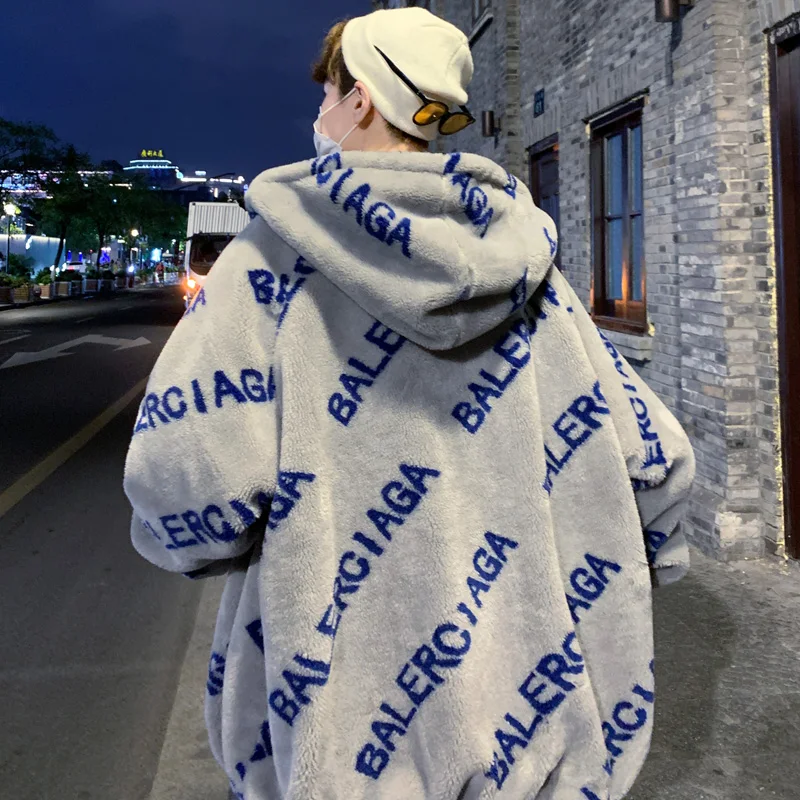 

Утепленная зимняя куртка из овечьего вельвета для пар, теплая повседневная хлопковая стеганая куртка, молодежная модная брендовая куртка с наполнителем из хлопка и пуха