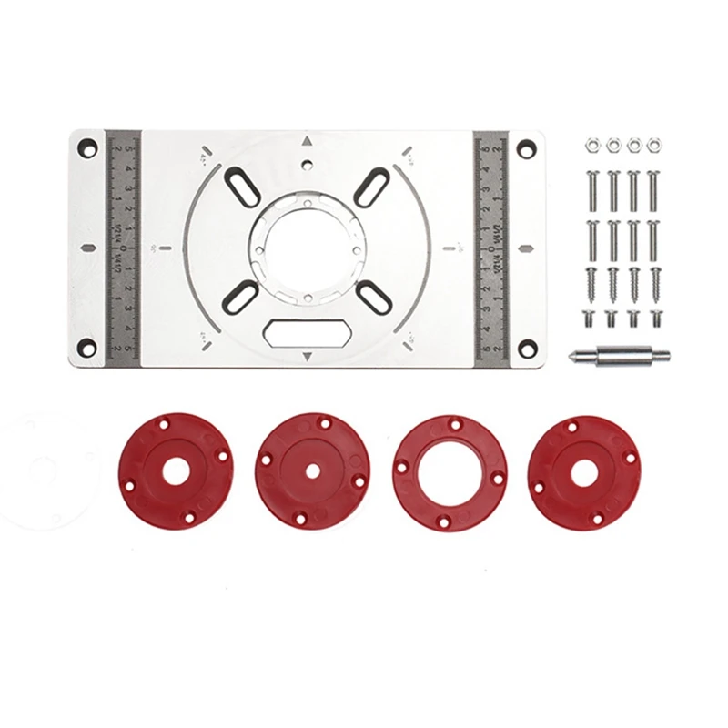 

Electric Wood Milling Router Table Insert Plate Universal Flip Board For Woodworking Benches Table Saw Trimming