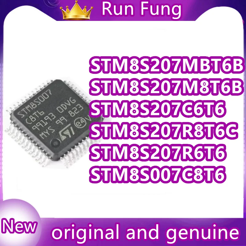 STM8S007C8T6 STM8S207R6T6 STM8S207C6T6 STM8S207R8T6C STM8S207M8T6B STM8S207MBT6B STM IC MCU Chip LQFP-48 in Stock