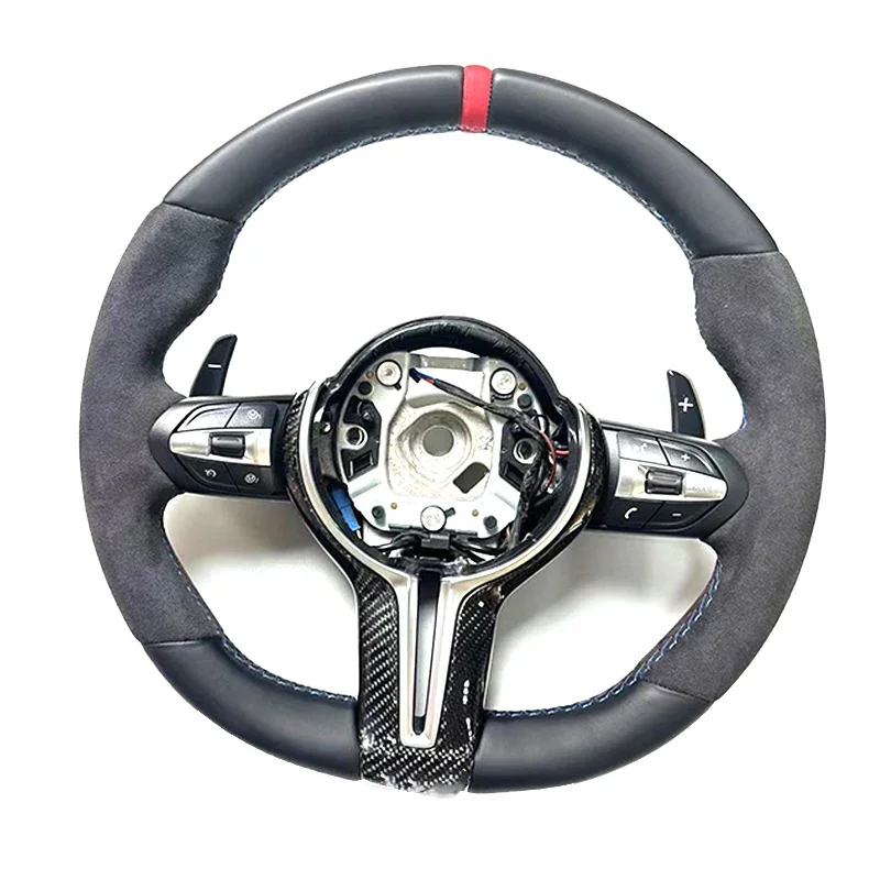 F30 F20 F80 Alcantara Steering Wheel for BMWs  M2 M3 M4 F30 F80 F87 carbon Fiber Steering Wheel