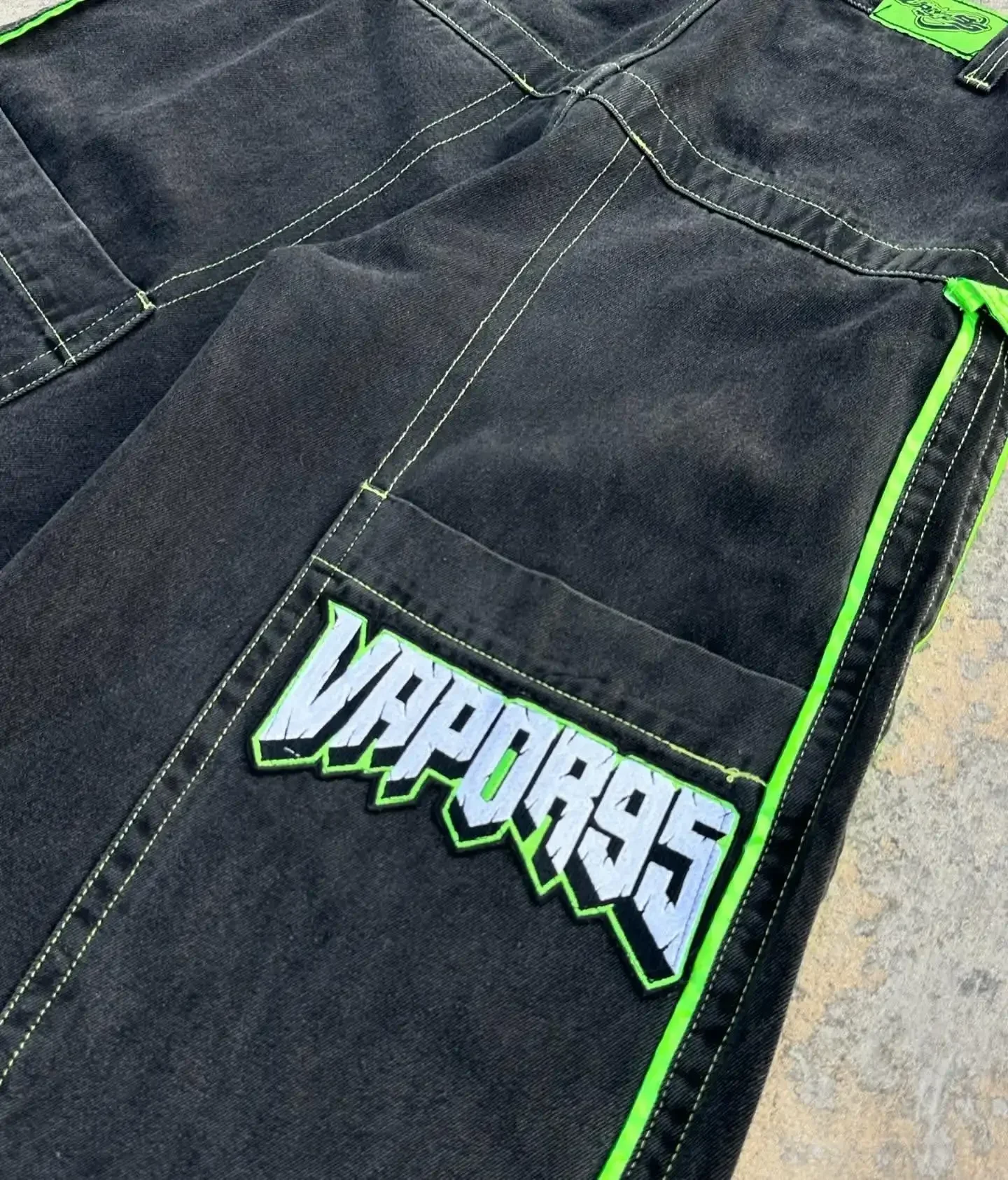 Y2k Complex Heavy Industry Workwear Jeans Casual Denim Pants High Waist Straight Wide Leg Jeans Harajuku Hip Hop Women Clothing