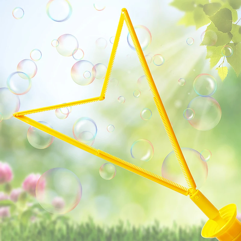 Multi-hole Western Sword Bubble Blower Large Size Handheld Rainbow Children's Toy Baby Safety No Toxic Soap Bubble Toy