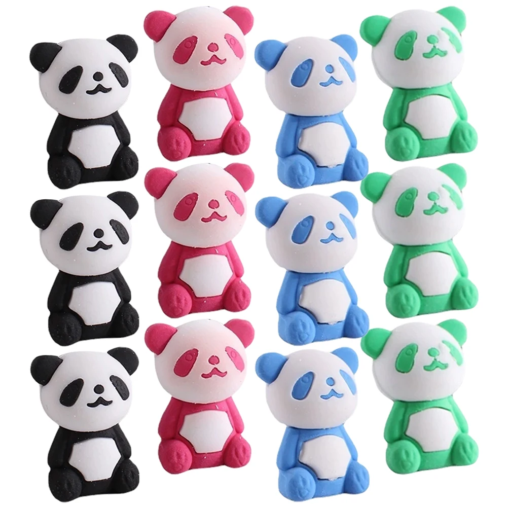 

36 Pcs Animal Erasers Miniature H held School Classroom Child Bright Safe Material Easy Writing Drawing nament Student