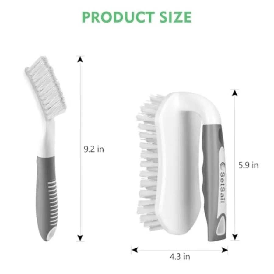 Scrub Brush, Heavy-Duty Scrub Brushes for Cleaning Heavy-Duty Scrub Brushes for Cleaning Shower, Bathroom, Carpet, Kitchen and