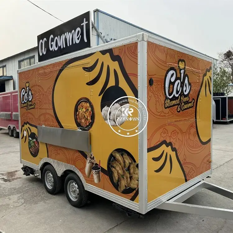 モバイルアウトドアディスペンサー食品トレーラー、食品トラック、販売、キッチン、レストラン向けの完全装備