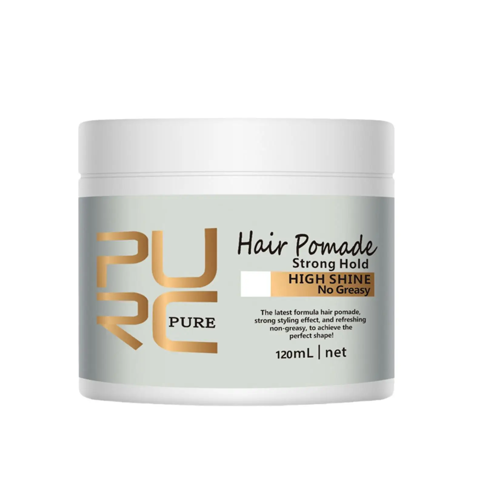 PURC-Huile de soin des cheveux de style rétro pour hommes, gel capillaire moelleux, crème de bain, mise en garde, maintien lisse, brillance, tête, C7B0